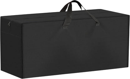 Folding Bench Storage Bag, 37.5"X13"X4.9" Heavy Duty Waterproof Carrying Bag for 6ft Plastic Folding Bench, Picnic Collapsible Bench Seating Cover with Durable Zipper & Shoulder Strap, Black