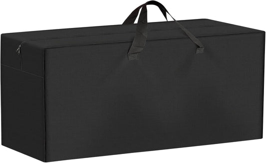 Folding Bench Storage Bag, 37.5"X13"X4.9" Heavy Duty Waterproof Carrying Bag for 6ft Plastic Folding Bench, Picnic Collapsible Bench Seating Cover with Durable Zipper & Shoulder Strap, Black
