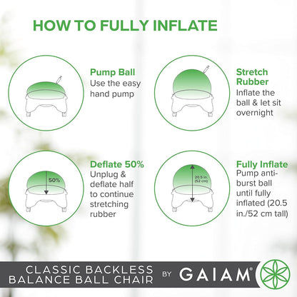 Classic Balance Ball Chair, Stability Seat