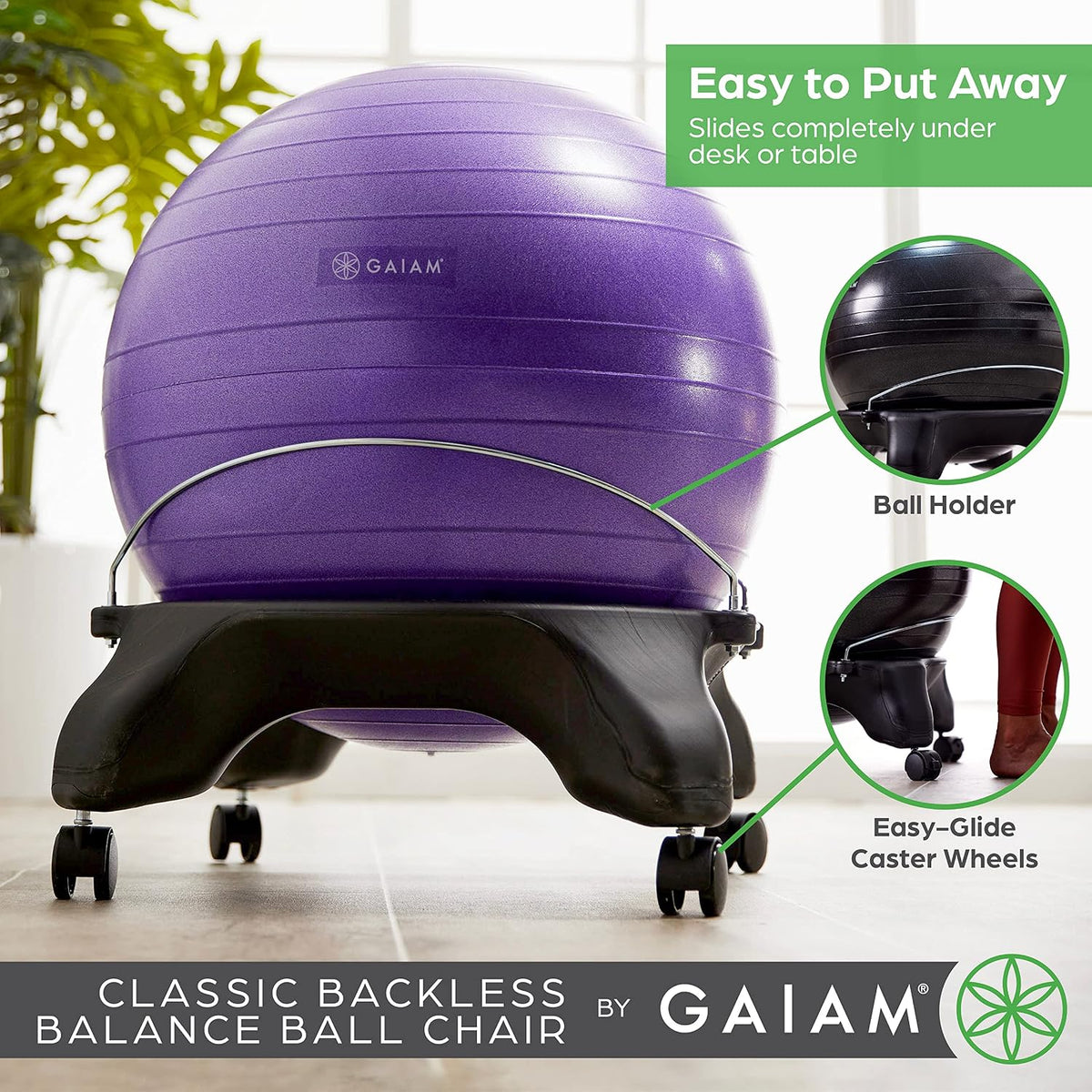 Classic Balance Ball Chair, Stability Seat