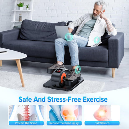 Under Desk Elliptical Machine, Electric Leg Exerciser for Seniors