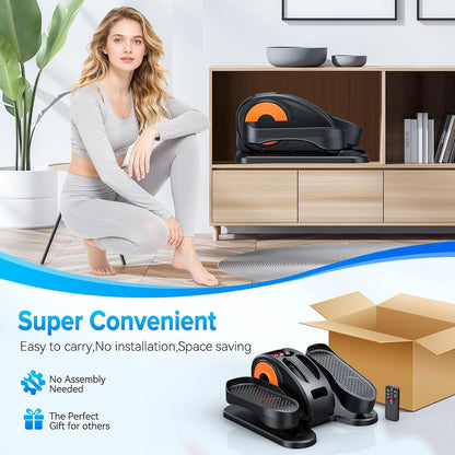 Under Desk Elliptical Machine, Electric Leg Exerciser for Seniors