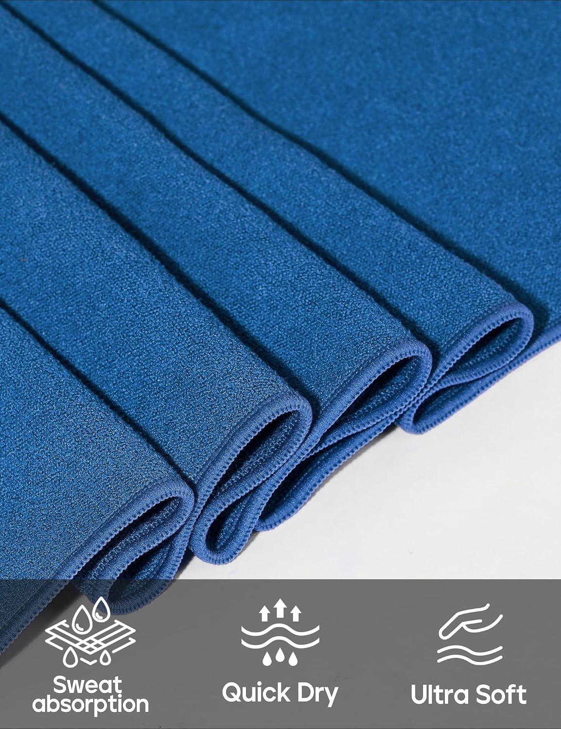 Yoga Mat Towel Non Slip for Hot Yoga Towel with Silicone Grip & Free Spray Bottle, 72"X26" Extra Large Microfiber Yoga Towel for Bikram, Pilates, Fitness
