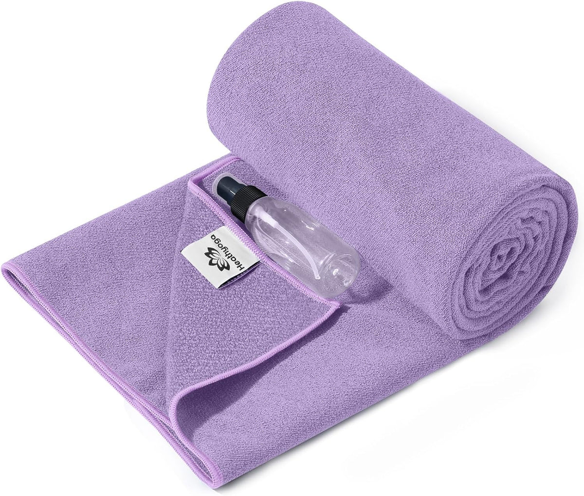 Yoga Mat Towel Non Slip for Hot Yoga Towel with Silicone Grip & Free Spray Bottle, 72"X26" Extra Large Microfiber Yoga Towel for Bikram, Pilates, Fitness