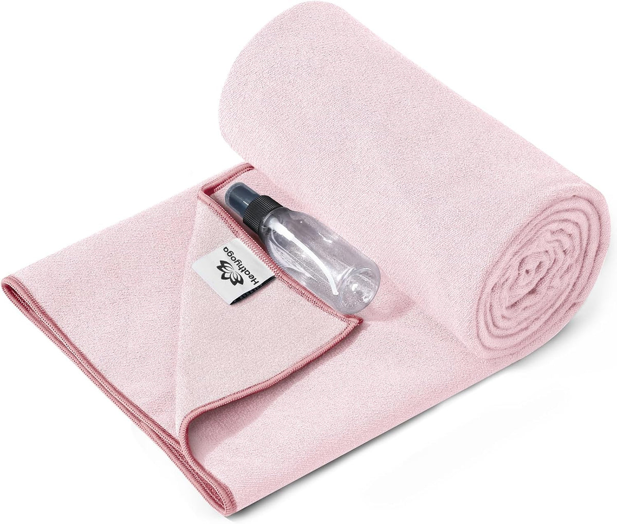 Yoga Mat Towel Non Slip for Hot Yoga Towel with Silicone Grip & Free Spray Bottle, 72"X26" Extra Large Microfiber Yoga Towel for Bikram, Pilates, Fitness
