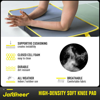 Kneeling Pad for Gardening & Extra Thick Knee Pad – Soft Foam Knee Cushion with Waterproof Cover – Large 24x13 Inch Garden Kneeler Mat for Weeding, Exercise, Floor Work