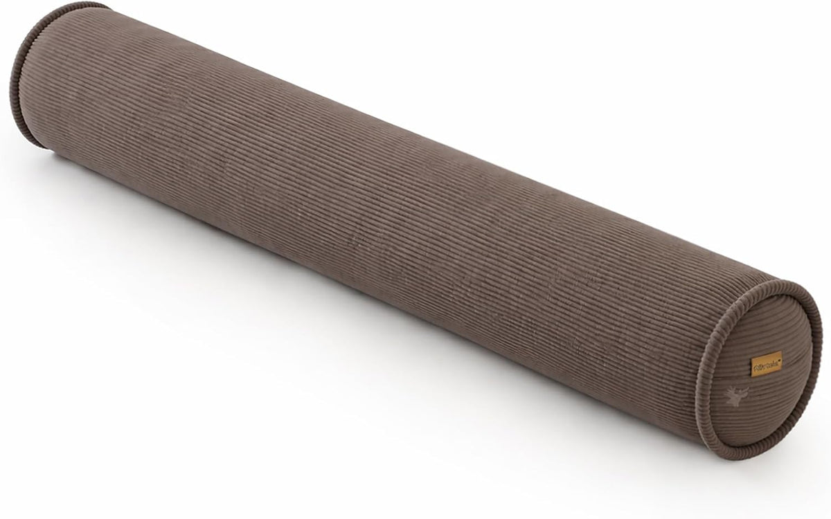 Corduroy Body Pillow, Round Bolster Cylinder Pillow for Adults, Soft Long Support Pillow for Bed & Sofa, Removable Washable Cover,59 x 7.87 Inches,Peacock Blue