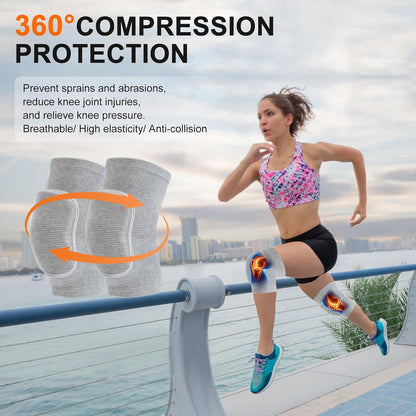 Volleyball Knee Pads for Dancers, Soft Breathable Knee Pads for Men Women Youth Girls Kids Knees Protective, Knee Braces for Volleyball Football Dance Yoga Wrestling Running Cycling