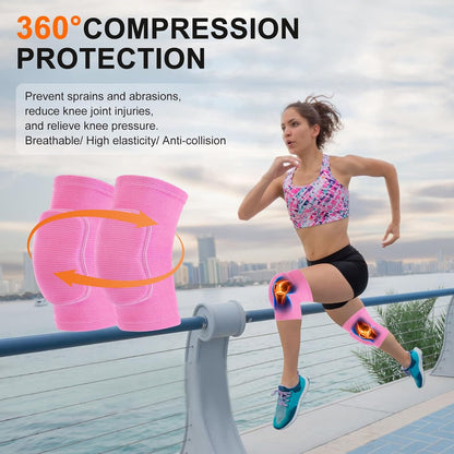 Volleyball Knee Pads for Dancers, Soft Breathable Knee Pads for Men Women Youth Girls Kids Knees Protective, Knee Braces for Volleyball Football Dance Yoga Wrestling Running Cycling