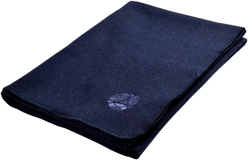 Deluxe Wool Blanket - Plum - Soft and Firm, Excellent Yoga Prop, Provides Extra Padding for Knees, Elbows, and Wrists, Durable and Washable