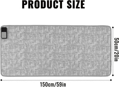 Electric Heating mat, Adjustable Temperature Heated Floor mat,Anti Slip Electric Heating Yoga mat,Heated Rug Foot Warmer for Yoga Heating Pad,200×150cm