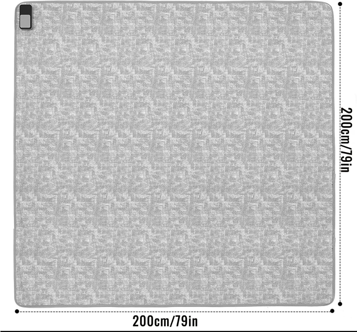 Electric Heating mat, Adjustable Temperature Heated Floor mat,Anti Slip Electric Heating Yoga mat,Heated Rug Foot Warmer for Yoga Heating Pad,200×150cm