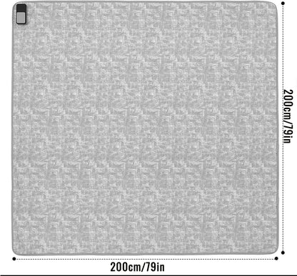Electric Heating mat, Adjustable Temperature Heated Floor mat,Anti Slip Electric Heating Yoga mat,Heated Rug Foot Warmer for Yoga Heating Pad,200×150cm