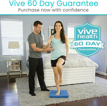 Balance Pad - Foam Large Yoga Mat Trainer for Physical Therapy, Stability Workout, Knee and Ankle Exercise, Strength Training, Rehab - Chair Cushion for Adults, Kids, and Travel