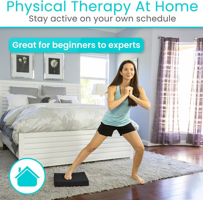 Balance Pad - Foam Large Yoga Mat Trainer for Physical Therapy, Stability Workout, Knee and Ankle Exercise, Strength Training, Rehab - Chair Cushion for Adults, Kids, and Travel