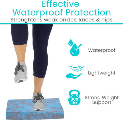 Balance Pad - Foam Large Yoga Mat Trainer for Physical Therapy, Stability Workout, Knee and Ankle Exercise, Strength Training, Rehab - Chair Cushion for Adults, Kids, and Travel