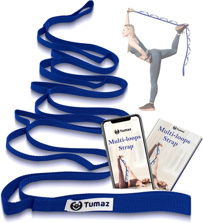 Stretching Strap, 10-Loop Non-Elastic Yoga Strap