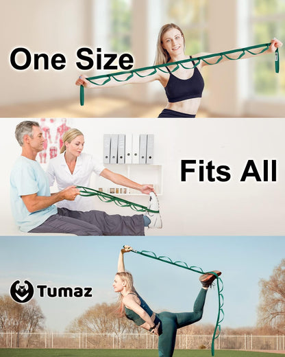 Stretching Strap, 10-Loop Non-Elastic Yoga Strap