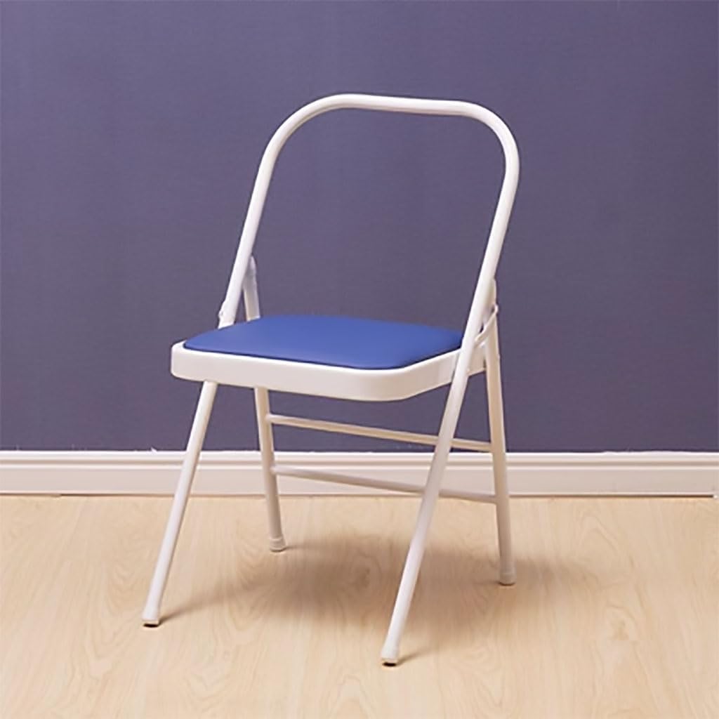 Brown Backless Yoga Chair, Pilates Yoga Chair, PU Leather, Double Beam Design, Folding Yoga Chair, Iyengar Yoga Chair, Yoga Inversion Chair, Size: 47 * 45 * 82cm,Orange