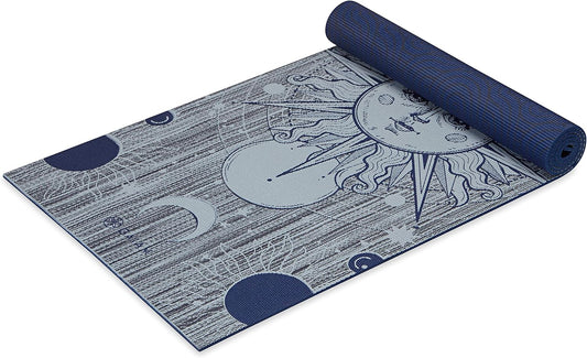 Yoga Mat - Premium 6mm Print Reversible Extra Thick Non Slip Exercise & Fitness Mat for All Types of Yoga, Pilates & Floor Workouts (68" x 24" x 6mm Thick)