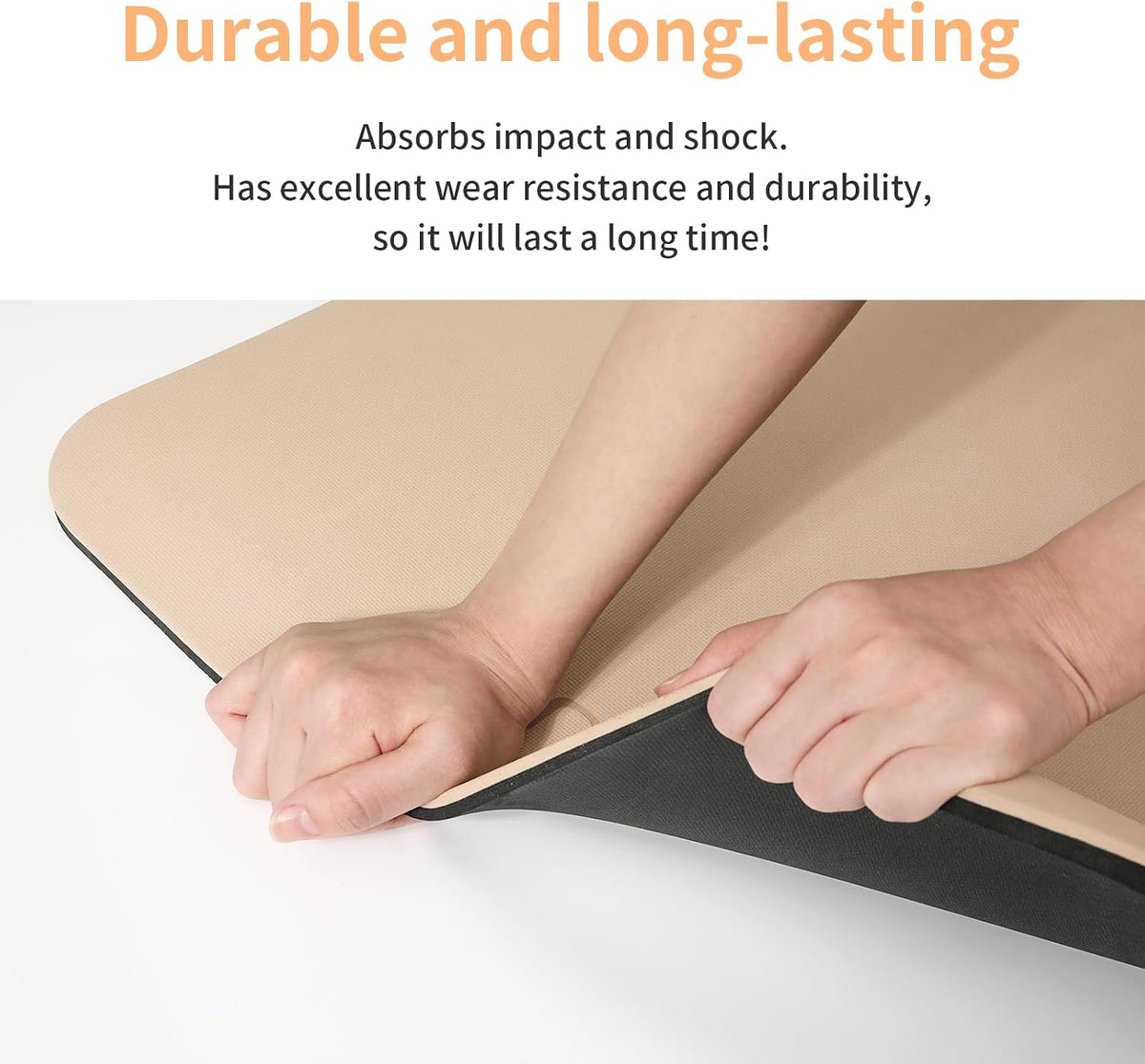 POE Yoga Mat （10mm）Extra Thick Fitness Mat 72"x24" with Carry Strap
