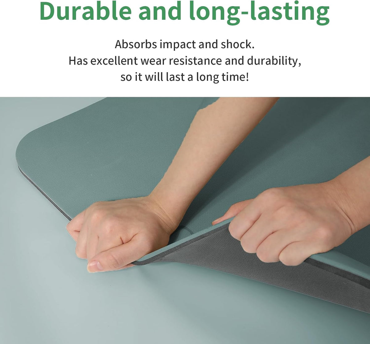 POE Yoga Mat （10mm）Extra Thick Fitness Mat 72"x24" with Carry Strap