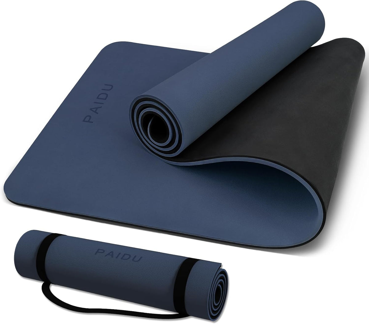 POE Yoga Mat （10mm）Extra Thick Fitness Mat 72"x24" with Carry Strap