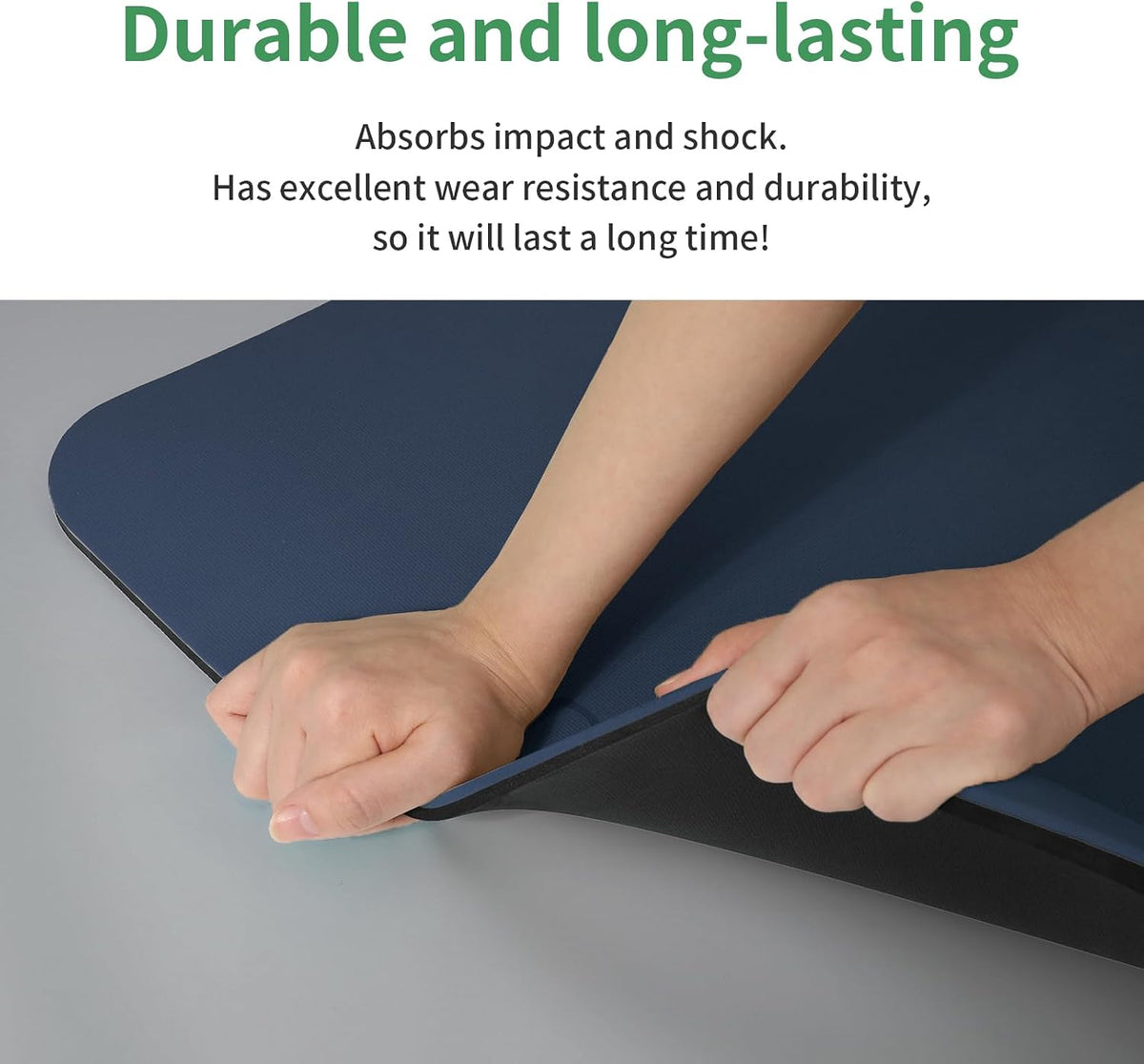 POE Yoga Mat （10mm）Extra Thick Fitness Mat 72"x24" with Carry Strap