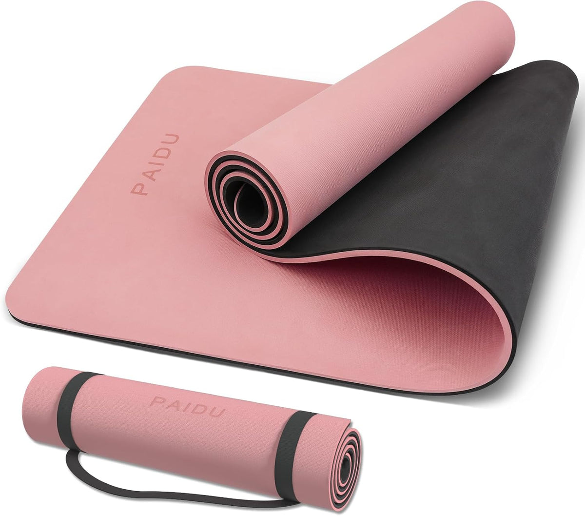 POE Yoga Mat （10mm）Extra Thick Fitness Mat 72"x24" with Carry Strap