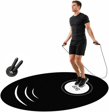 36" x 55" Large Jump Rope Mat with Jump Rope