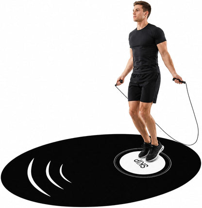 36" x 55" Large Jump Rope Mat with Jump Rope
