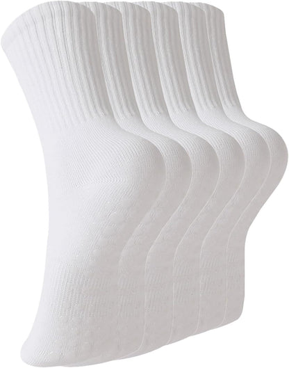 Pilates Socks with Grips for Women, 3 Pairs Womens Grippy Socks