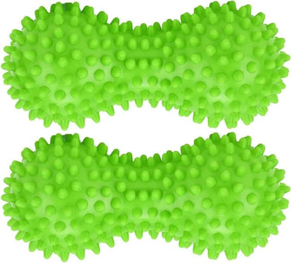 ® Pack of 2 Soft Spiky Massage Peanut Balls, Stress Reflexology, Porcupine Sensory Peanut Ball Set