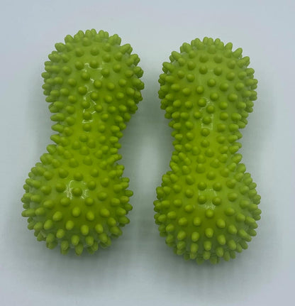 ® Pack of 2 Soft Spiky Massage Peanut Balls, Stress Reflexology, Porcupine Sensory Peanut Ball Set