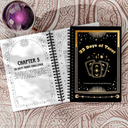 The 33-Day Tarot Challenge Journal: Master Tarot History, Symbols, Card Meanings & Spreads | Daily Practices for Self-Discovery, Healing, Intuition, Meditation & Personal Growth, A5(5.9x8.5 inch)