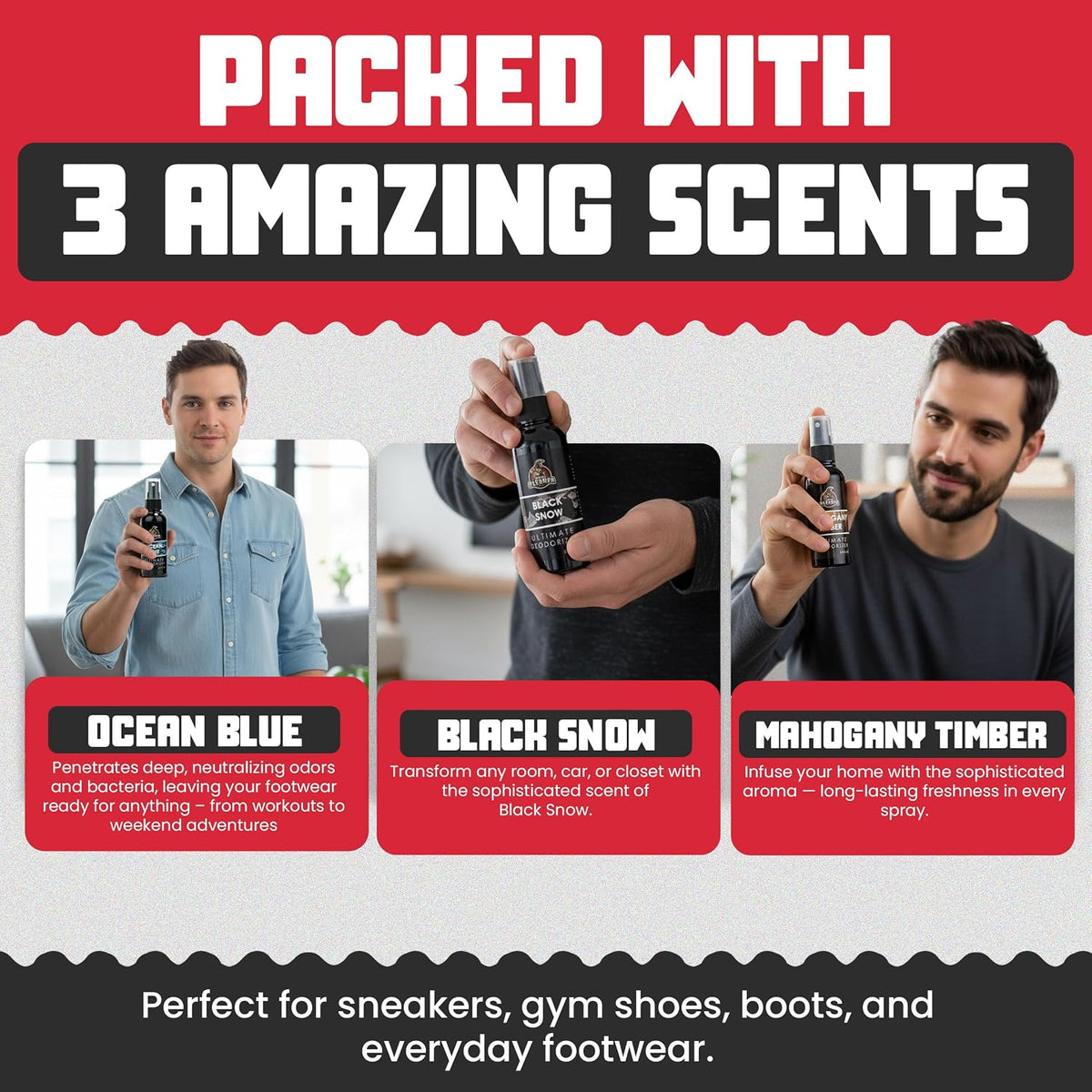 Shoe Deodorizer Spray, Disinfectant Foot Odor Eliminator