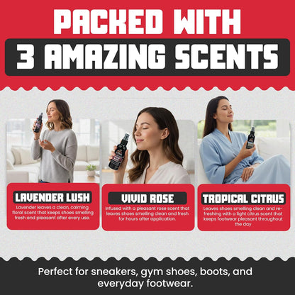 Shoe Deodorizer Spray, Disinfectant Foot Odor Eliminator