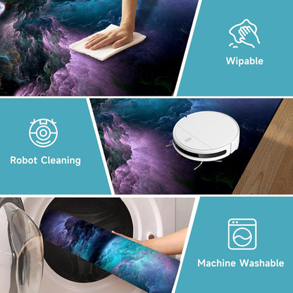 5'x7' Galaxy Rug Bedroom Living Room Gaming Area Rugs Nebula Throw Rugs Yoga Floor Mat Carpet,63"x83"