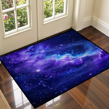 5'x7' Galaxy Rug Bedroom Living Room Gaming Area Rugs Nebula Throw Rugs Yoga Floor Mat Carpet,63"x83"