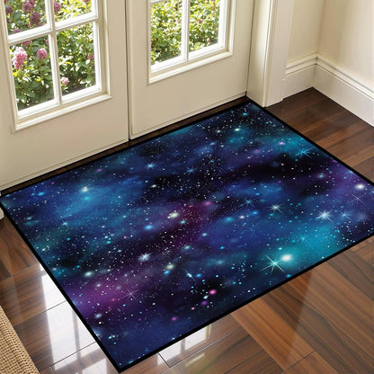 5'x7' Galaxy Rug Bedroom Living Room Gaming Area Rugs Nebula Throw Rugs Yoga Floor Mat Carpet,63"x83"