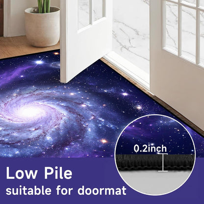 5'x7' Galaxy Rug Bedroom Living Room Gaming Area Rugs Nebula Throw Rugs Yoga Floor Mat Carpet,63"x83"