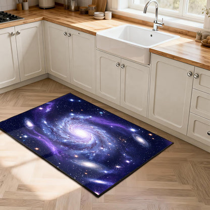 5'x7' Galaxy Rug Bedroom Living Room Gaming Area Rugs Nebula Throw Rugs Yoga Floor Mat Carpet,63"x83"