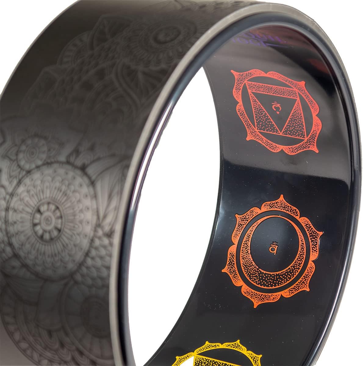 Enlighten Yoga Wheel - Great for Adding Active Strength and Flexibility to Your Exercise and Yoga Practice
