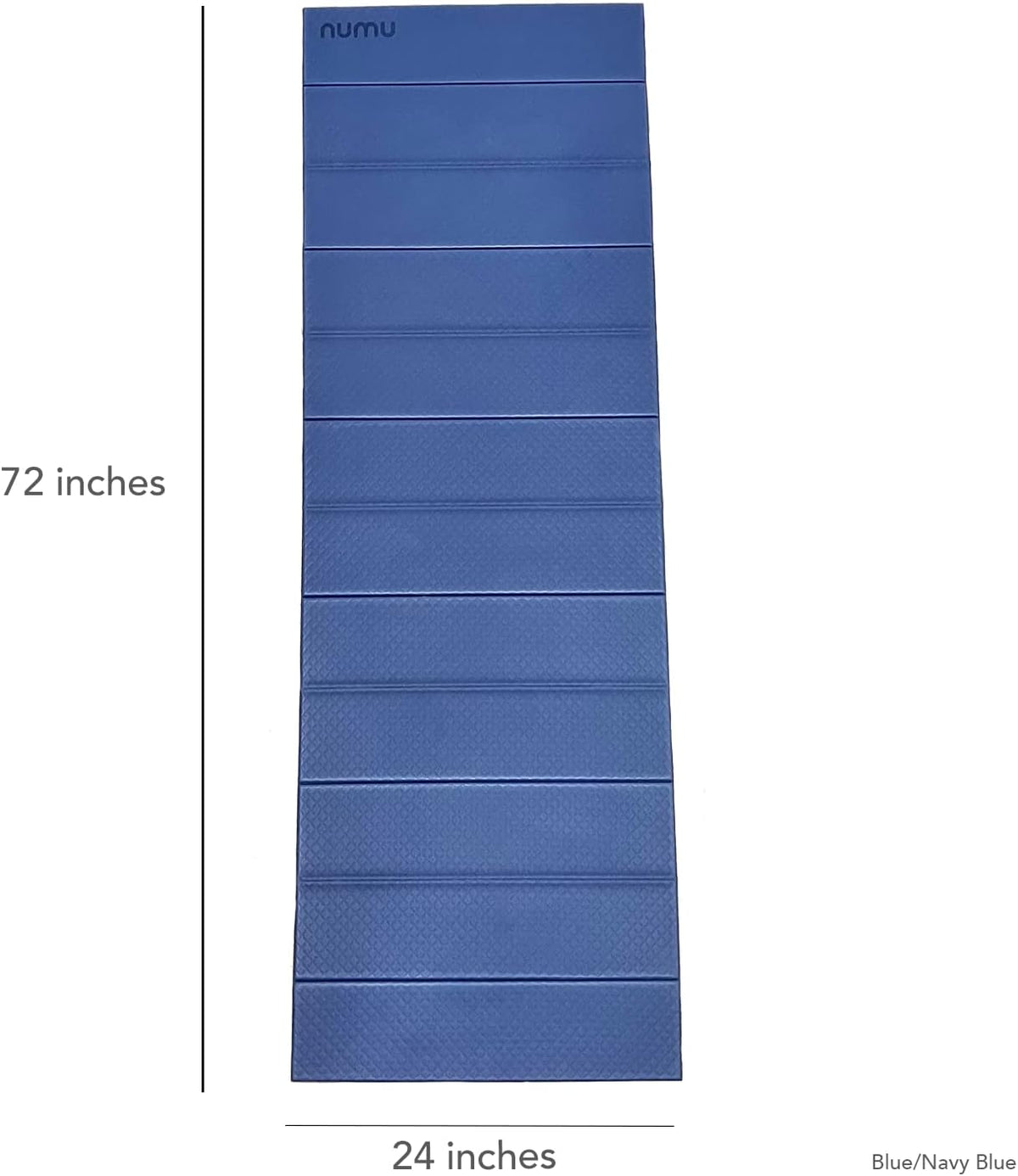 Foldable Yoga Mat with Yoga Carrying Strap - Nonslip, Lightweight, and Portable 1/4” Inch Thick Workout Exercise Mat - Perfect for Easy Storage and Travel