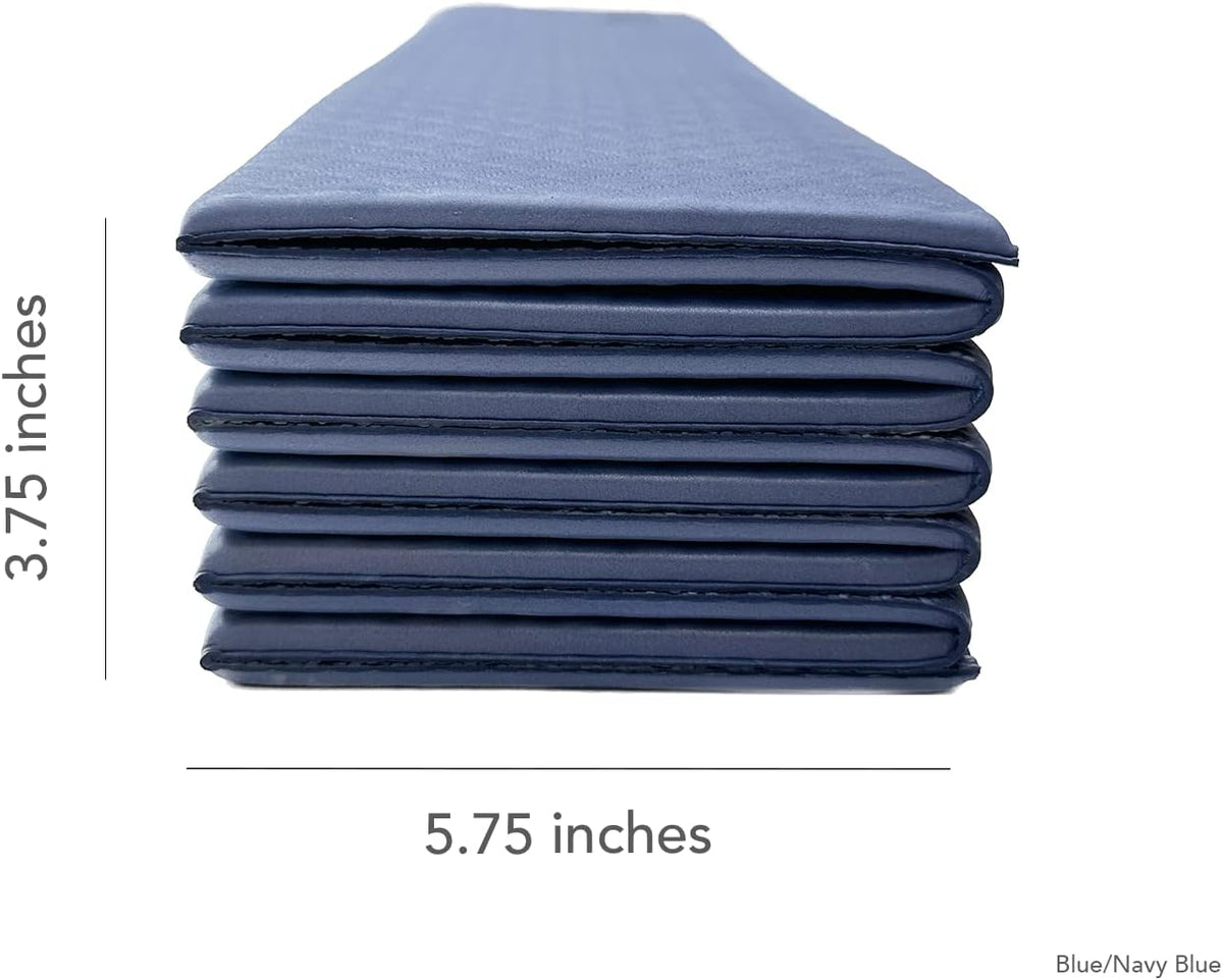 Foldable Yoga Mat with Yoga Carrying Strap - Nonslip, Lightweight, and Portable 1/4” Inch Thick Workout Exercise Mat - Perfect for Easy Storage and Travel