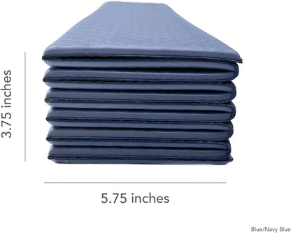 Foldable Yoga Mat with Yoga Carrying Strap - Nonslip, Lightweight, and Portable 1/4” Inch Thick Workout Exercise Mat - Perfect for Easy Storage and Travel