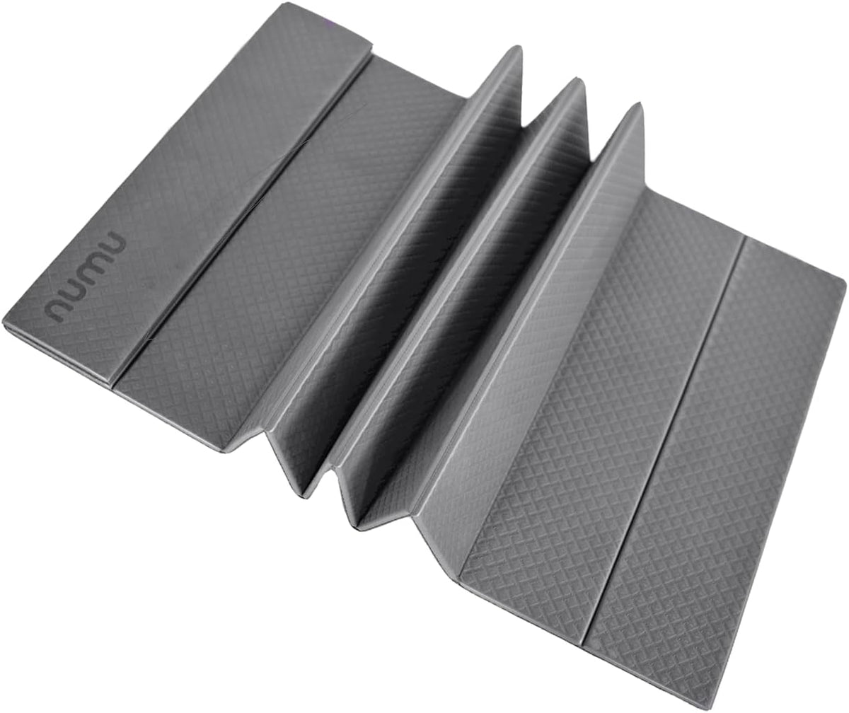 Foldable Yoga Mat with Yoga Carrying Strap - Nonslip, Lightweight, and Portable 1/4” Inch Thick Workout Exercise Mat - Perfect for Easy Storage and Travel
