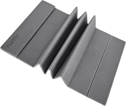 Foldable Yoga Mat with Yoga Carrying Strap - Nonslip, Lightweight, and Portable 1/4” Inch Thick Workout Exercise Mat - Perfect for Easy Storage and Travel