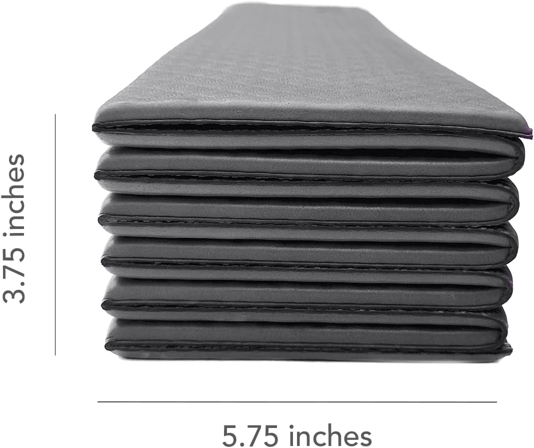 Foldable Yoga Mat with Yoga Carrying Strap - Nonslip, Lightweight, and Portable 1/4” Inch Thick Workout Exercise Mat - Perfect for Easy Storage and Travel