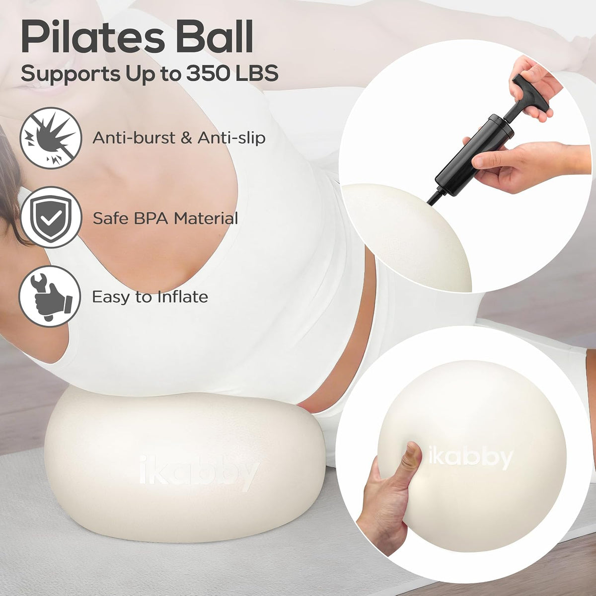 Pilates Kit, Home Pilates Kit with Weights, Pilates Equipment for Home Workout, Pilates Essentials Kit for Women, Yoga Pilates Mat Kit for Beginners, Pilates Set